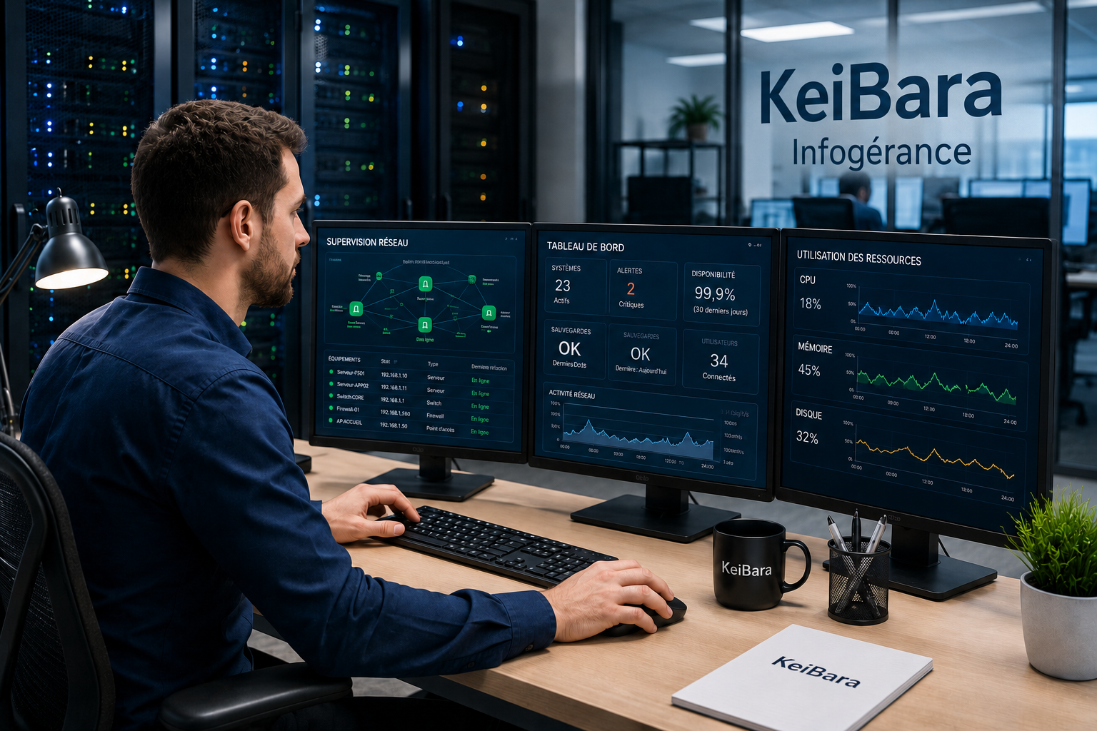 Gestion et maintenance à distance du parc informatique d'une PME